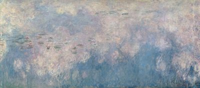 De waterlelies - De wolken (centraal gedeelte) 1915-26 door Claude Monet